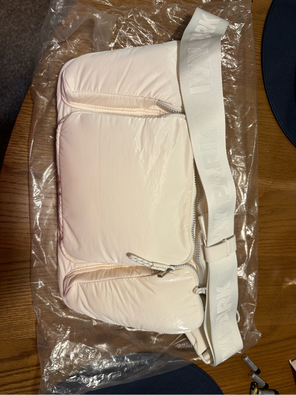 NWOT Ivy Park white waist bag